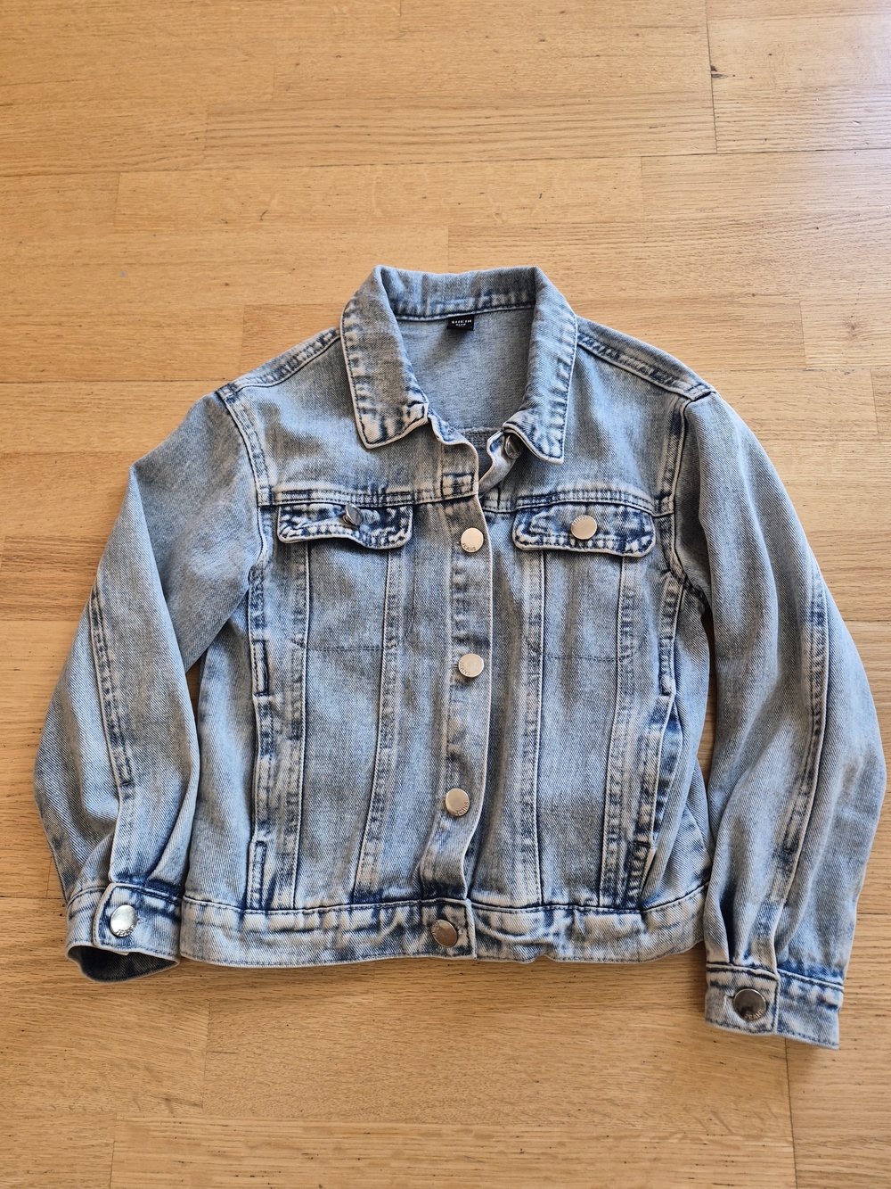 SHEIN Light Blue Kids Denim Jean Jacket